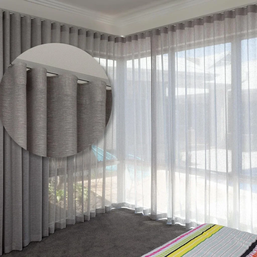 wave blackout curtian